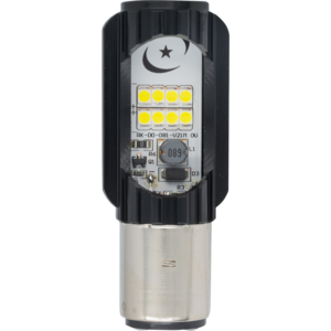 FOCO LED BOMBILLO BA20D BLANCO/VERDE